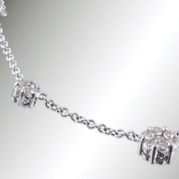Diamond Necklace .83TDW 14KT White Gold - Picture 3 of 3